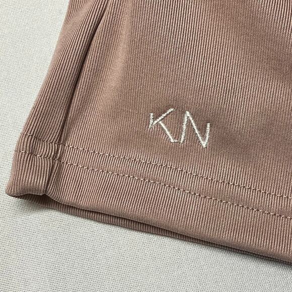 KLASSY NETWORK Elastic Waist Pull On Active Shorts 3.5" Size S Blush Pink - Picture 2 of 10